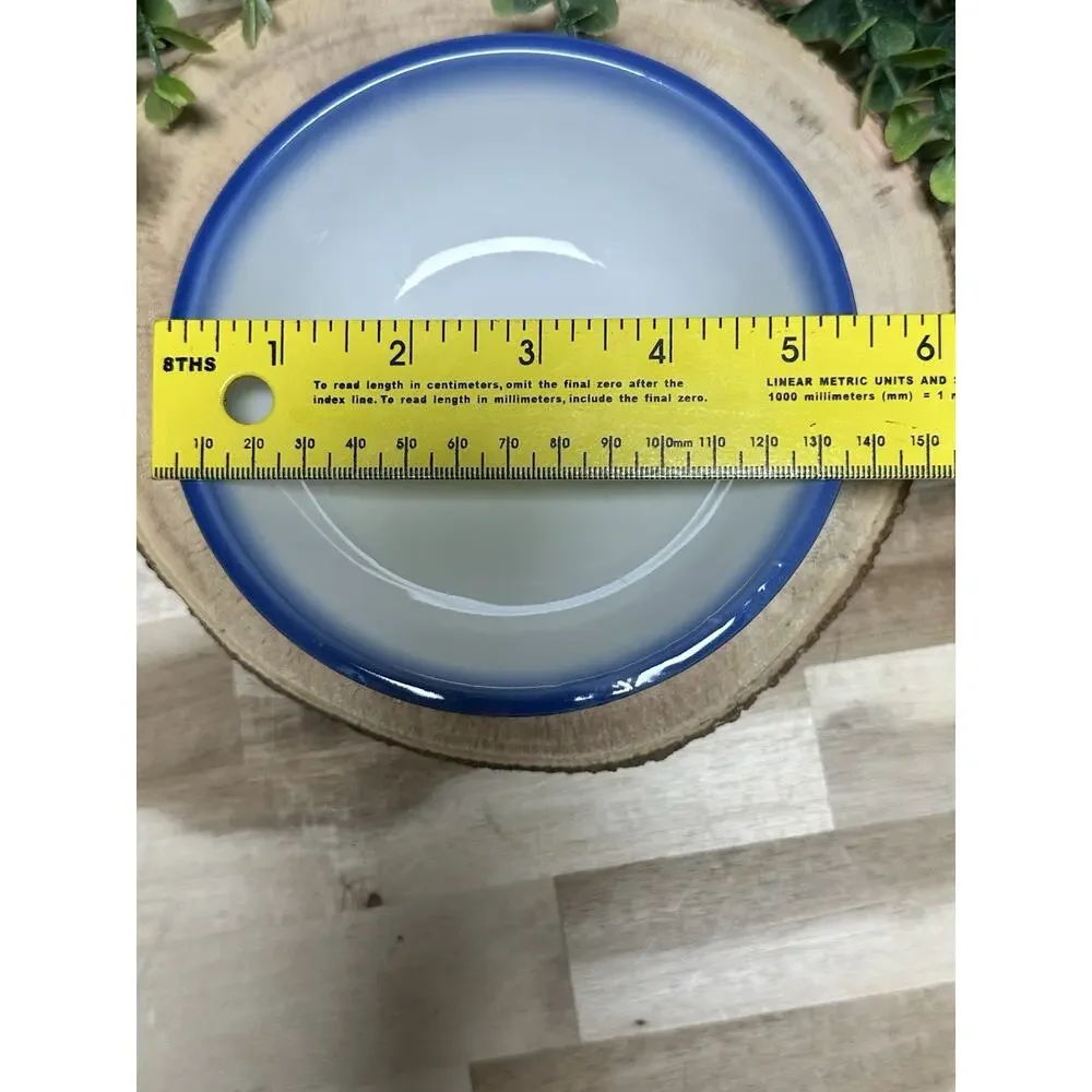 Set/12 Vintage Chinese Porcelain Rice Bowls Blue‎ & White Bamboo Motif 6 LG 6 SM